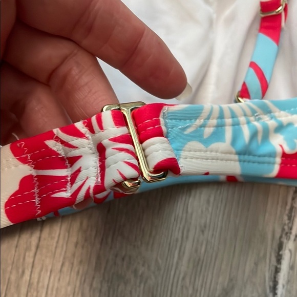 Floral Bikini Set in Red and Blue - Picture 10 of 11